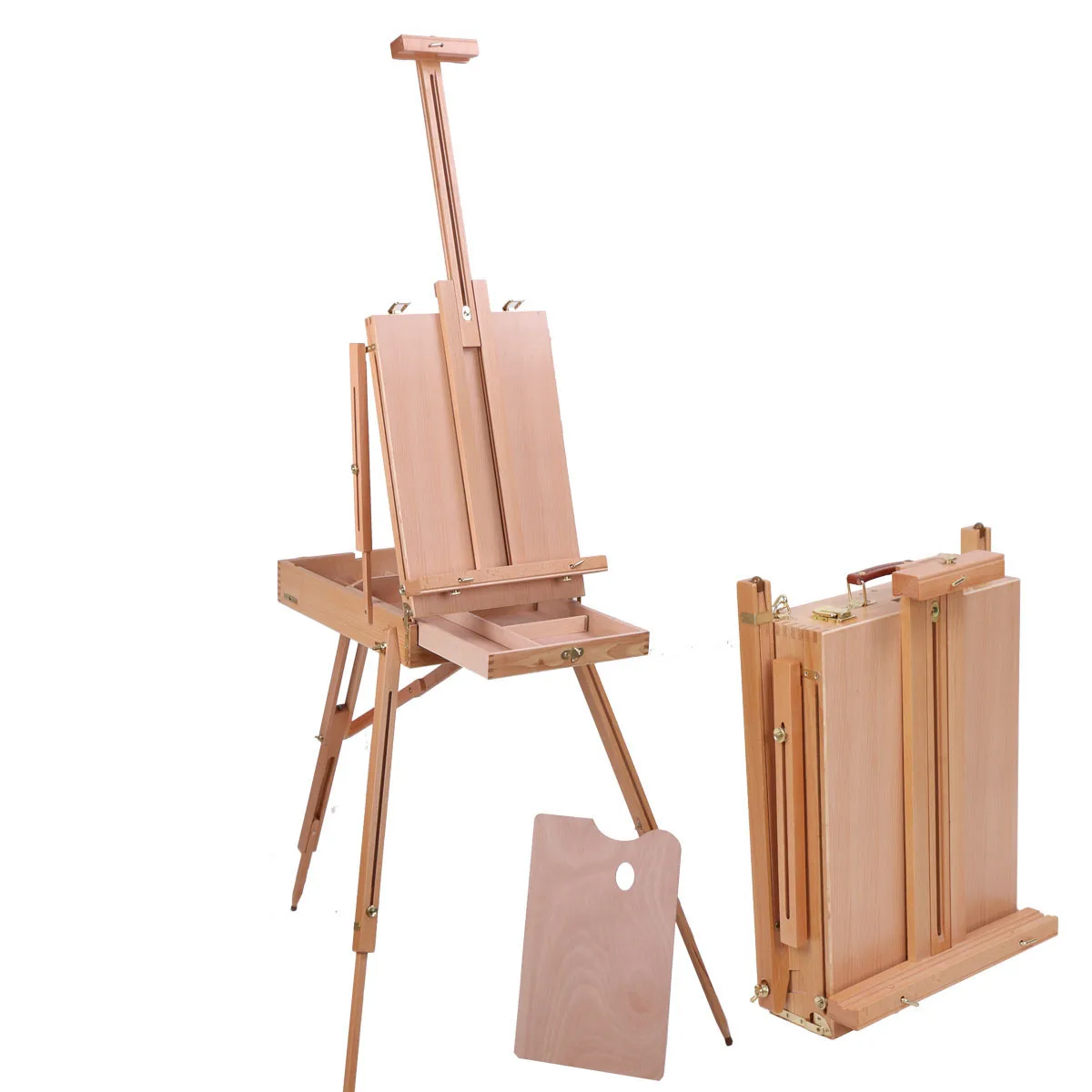 Painting Easel with Sketch Box, Adjustable Art Easel with Artist Drawer