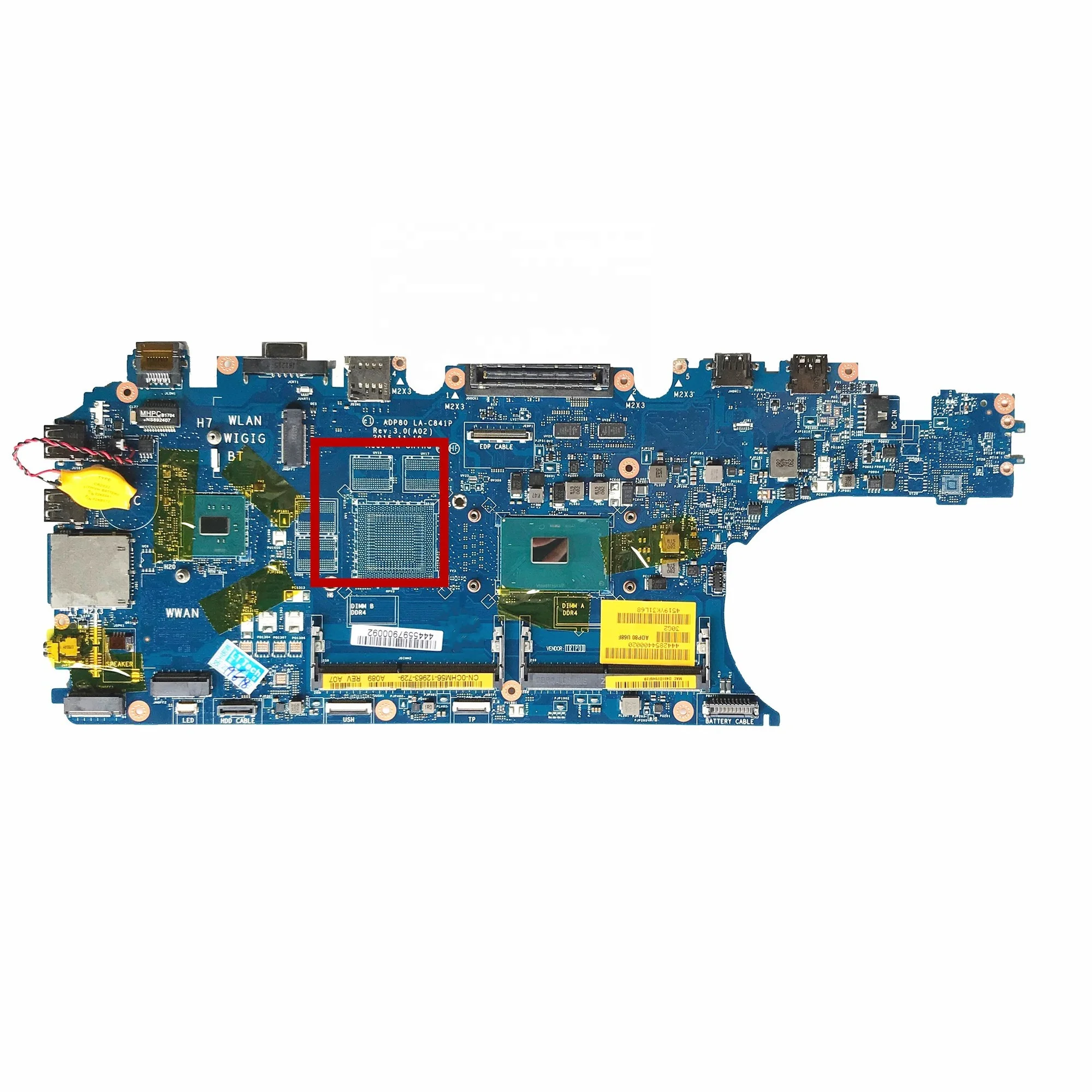 Для Dell Latitude 5570 E5570 Материнская плата ноутбука CN-0CHM56 0CHM56 с LA-C841PMB ADP90 I5-6300HQ процессор DDR4 100% тестирование Быстрая доставка