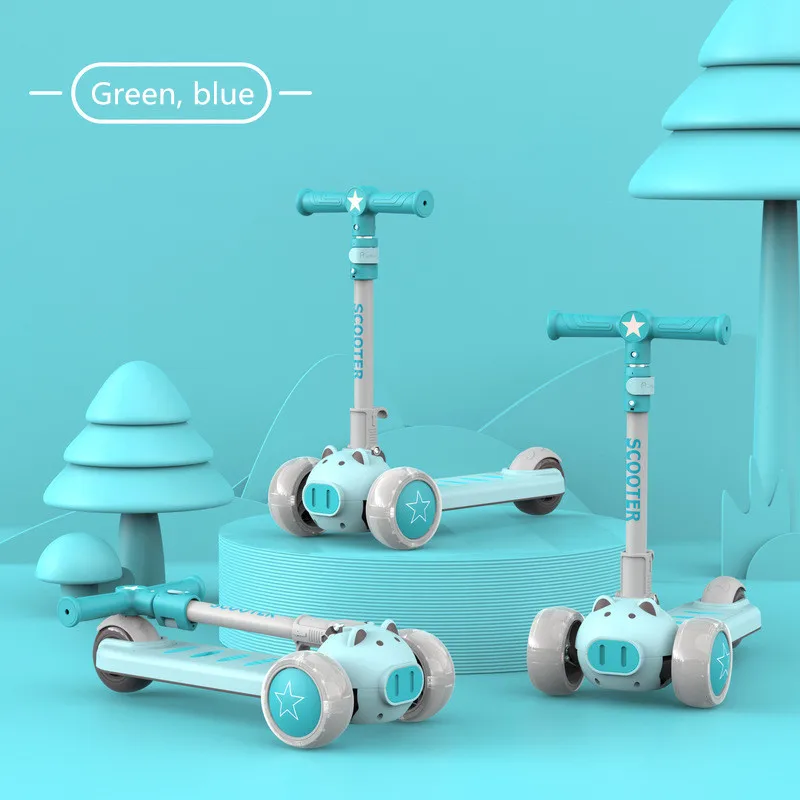  2021 little cool dog новый скутер с педалью три в
