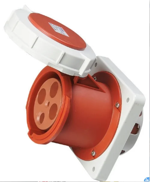 3P+N+E  16A  63A 125A 250V 415V single phase industrial plugs and sockets