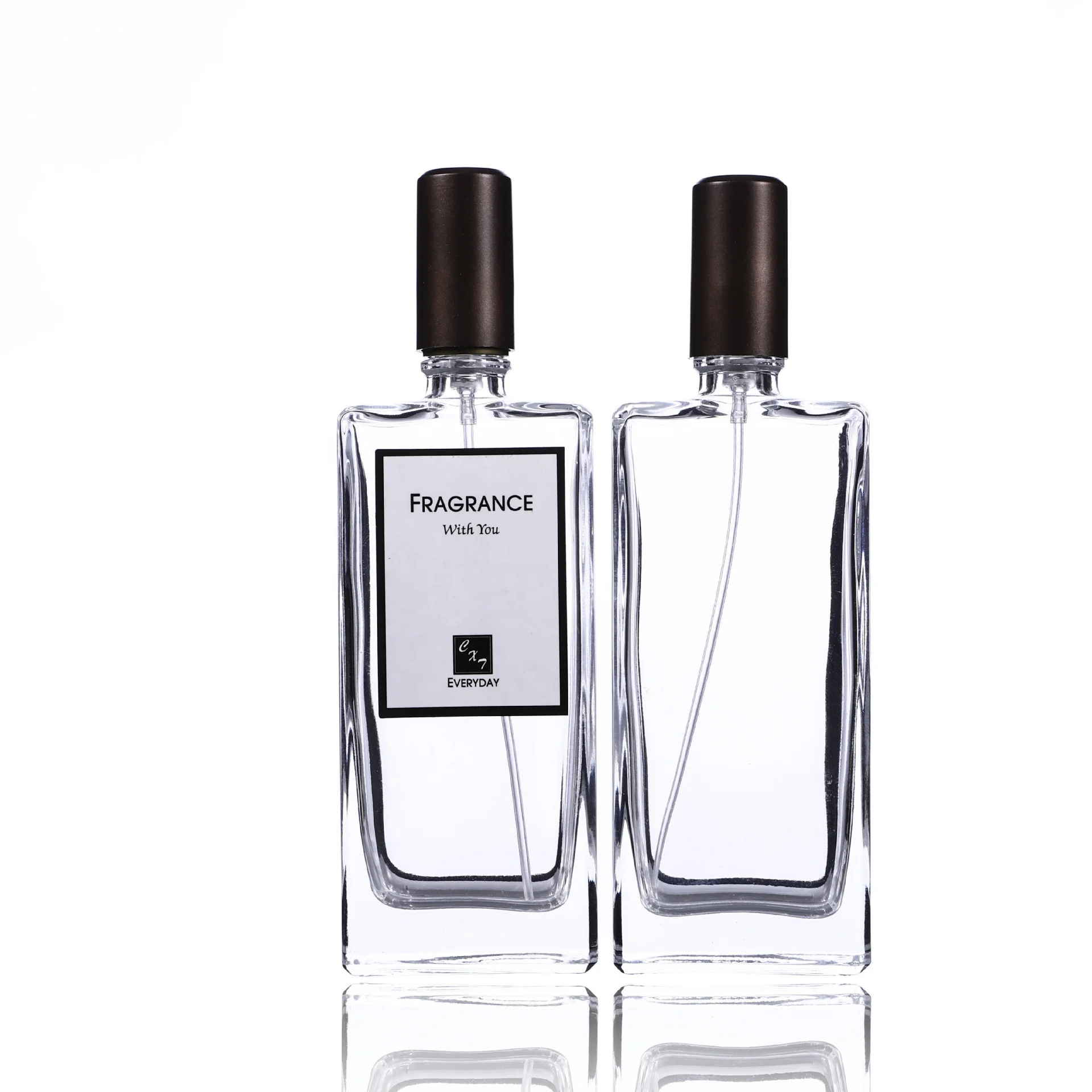 50ML upscale separately packing fragrance oil bottles portable perfume spray glass empty bottle