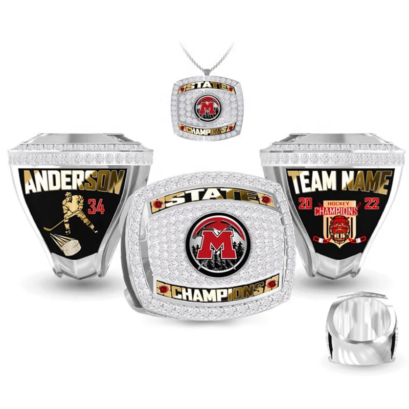 Custom Baseball Championship Ring  Softball Basketball Football Ice Hockey Tournament Jumbo Cheers Champion Rings
