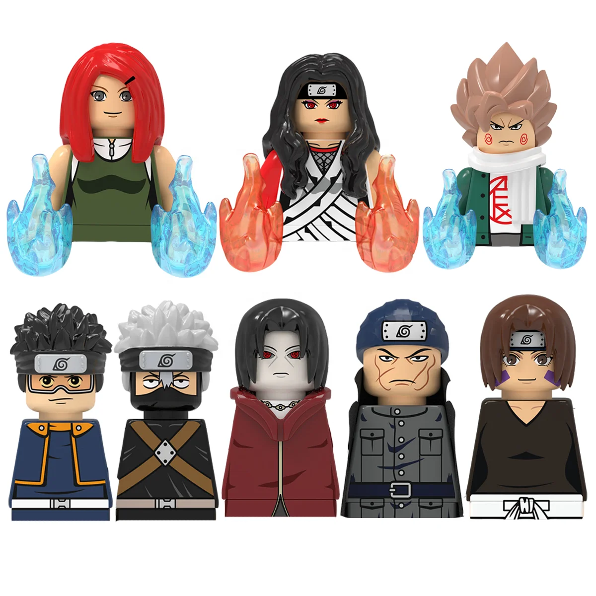 Uzumak Mini Figures Japanese Manga Animation Figure Mini Block Set  Assembled Toy kakashi Madara Sasuke Building Block Toy