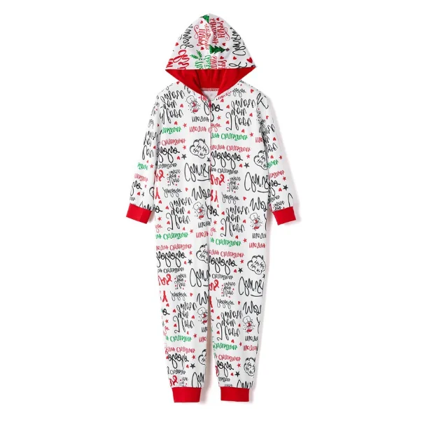 
Family Christmas Pajamas Winter Loungewear Set Long Sleeve Mommy and Me Sets 
