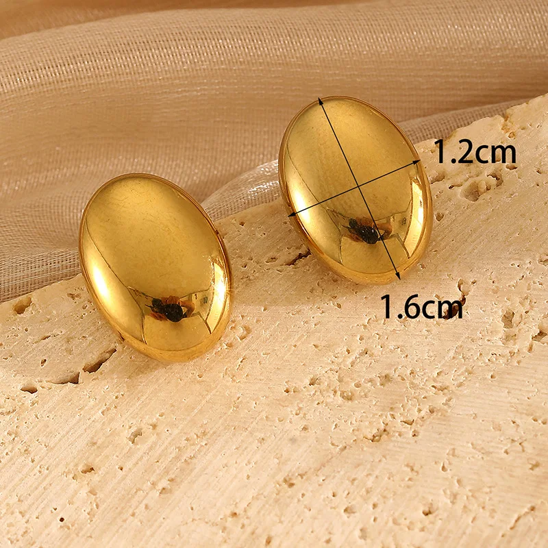 discount yiwu wholesale cheap latest stainless steel earring waterproof trendy gold earring