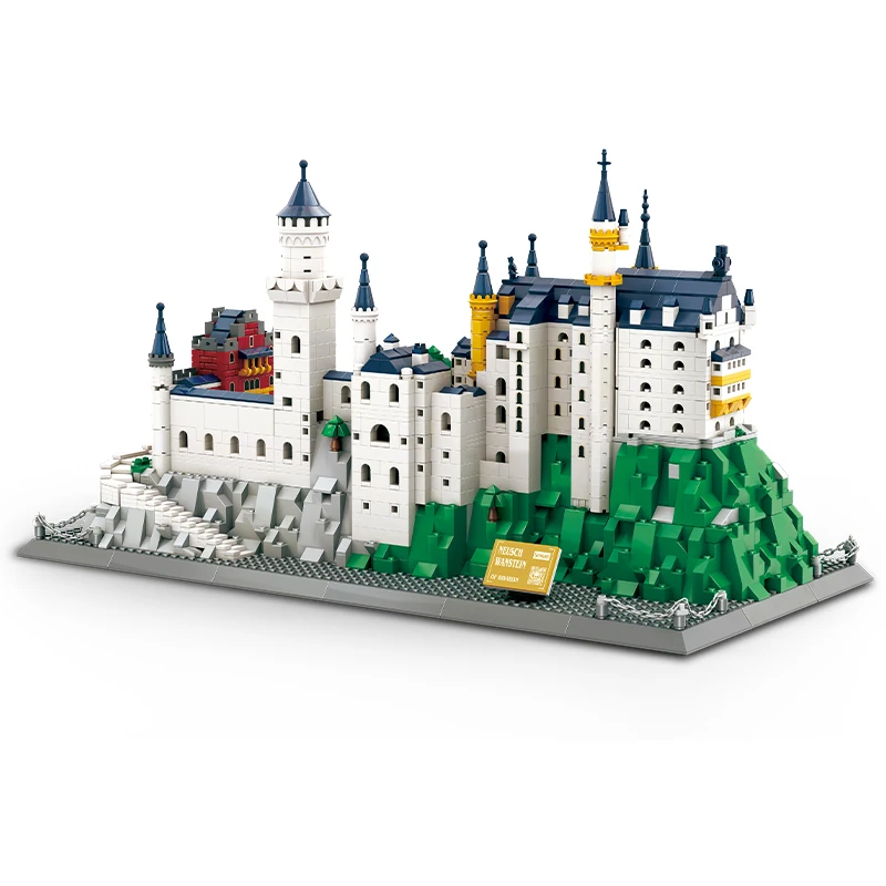 Neuschwanstein Castle 6226 DIY Educational Toy Unisex Kids Plastic Block Building Set Free State Bayern Germany Packed Box