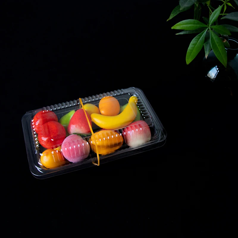 Прозрачная одноразовая пластиковая раскладушка для фруктов суши Овощная упаковка промышленного использования