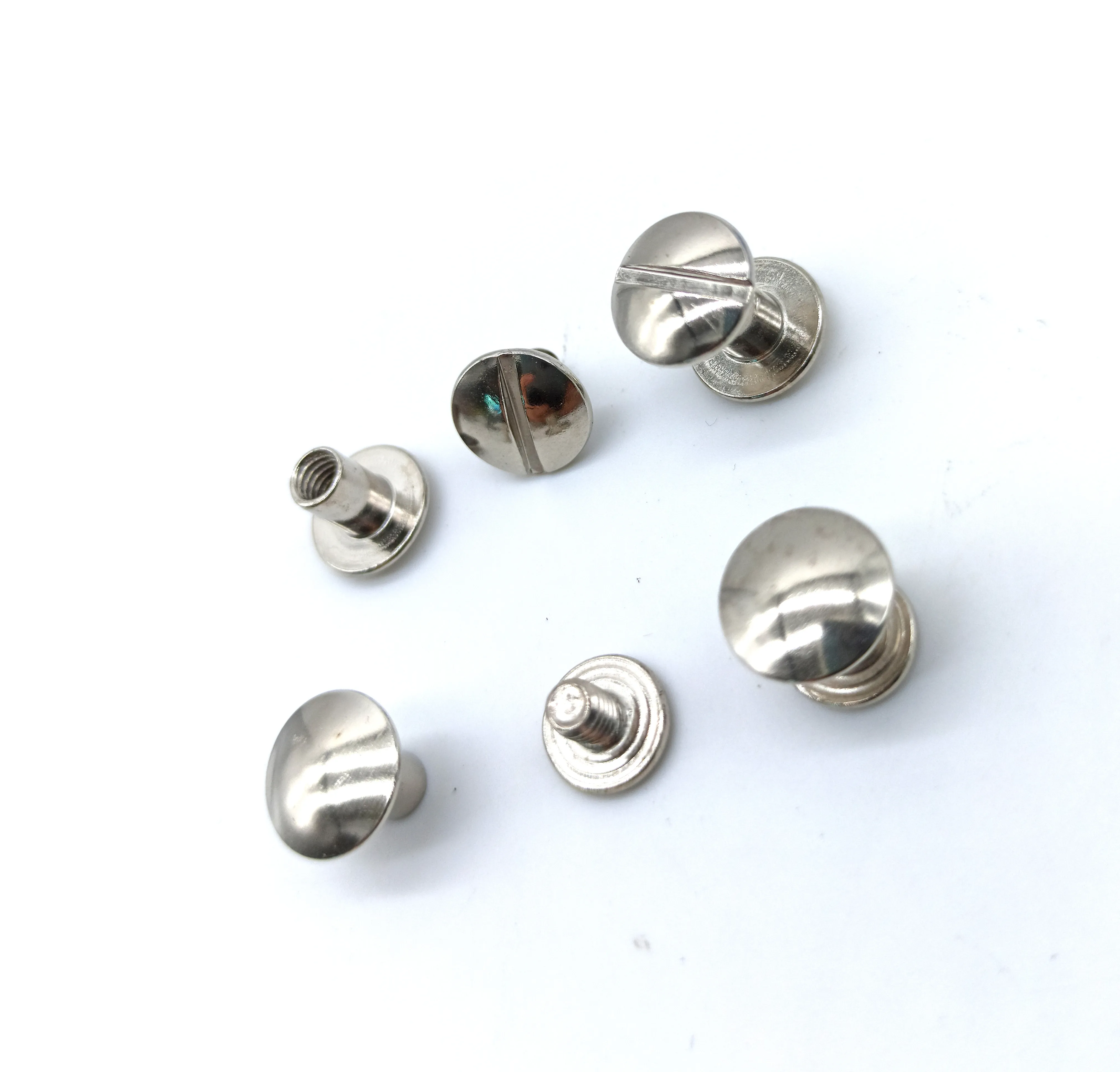 Gold Hot Metal Book Screw Chicago Binding ScrewStainless steel cut-through through-hole Chicago screws / holster bolts / frame