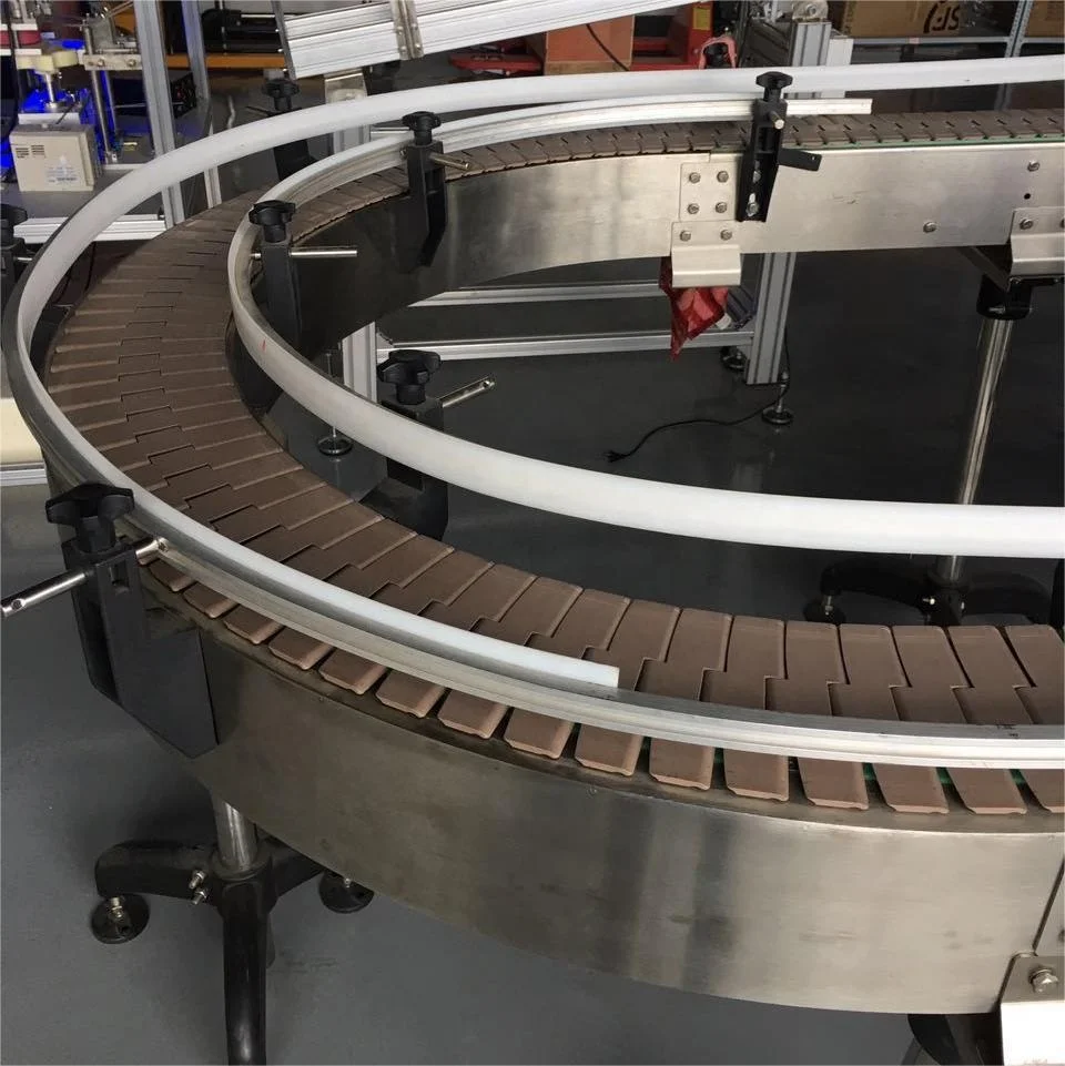 plastic belt conveyor system for beverage production mineral water pet bottle