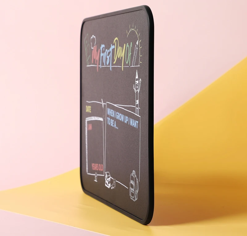 Soft Frame Thin Thickness Back To School First And Last Day Wet Erase Magnetic School Chalkboard