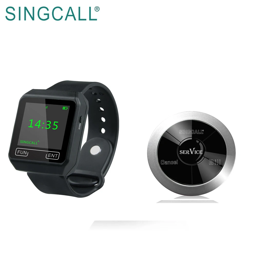 SINGCALL Hot Sale Restaurant Waiter Buzzer System Cafe Wireless Call Button