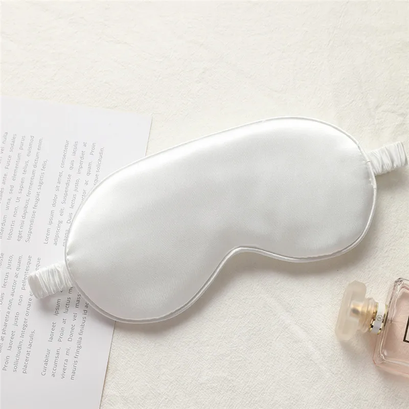 China factory customised logo wholesale super soft silk sleep eye mask sleeping eyemask