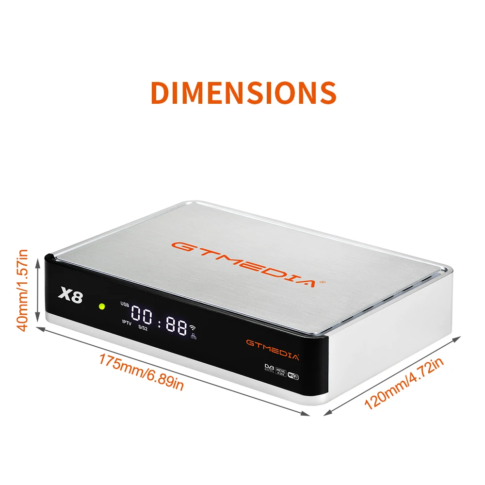  BISS автоматический ролл GTMEDIA X8 FTA DVB-S/S2/S2X спутниковый ресивер с истинным RGB