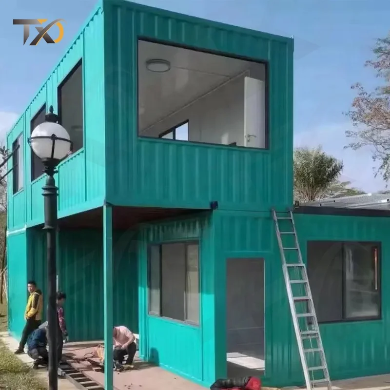 Hot sell container homes 40ft luxury house shipping container foldable homes expandable container house
