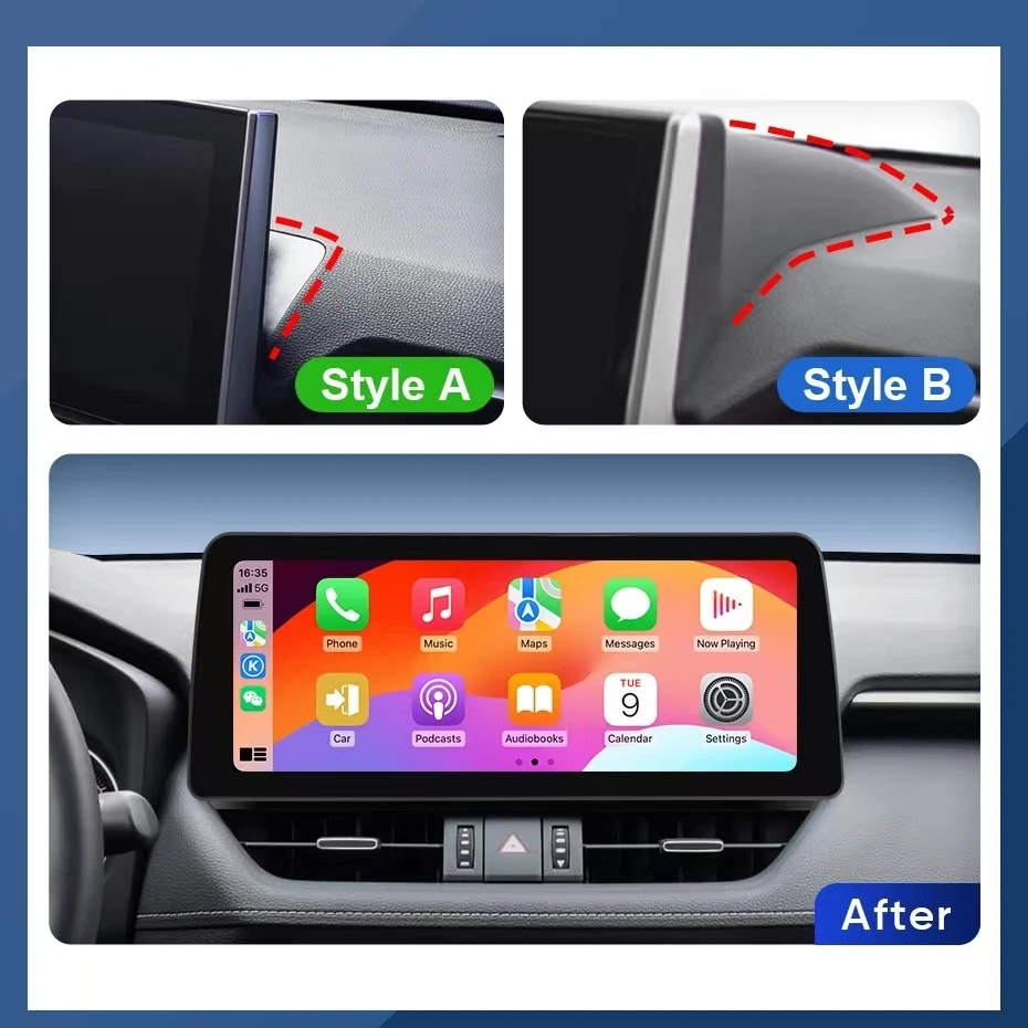 12.3inch car stereo For Toyota RAV4 Android 13 Screen Car Multimedia Video Player GPS Navigation Radio Carplay HeadUnit