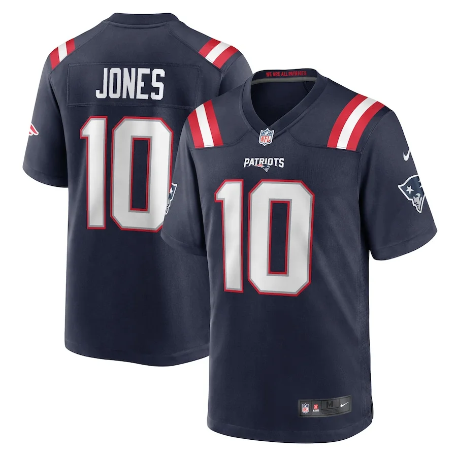 Men Football Jerseys New England Patriots Mac Jones Nike Navy 2021 NFL Draft First Round Pick Jersey
