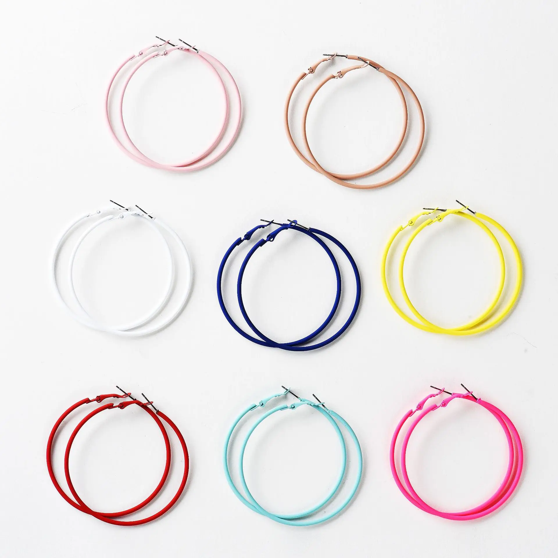 Fashionable Jewelry Diamond Thick Earrings Large Rhinestone Hoop Earrings Big Circle Oversized Diamond Hoop Earrings