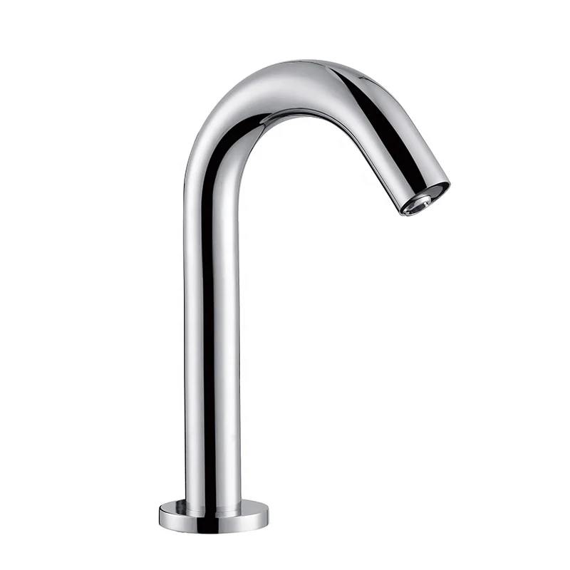 Economic Chrome Single Cold Auto Kitchen Sink Tap Touch Free Bathroom Sink Tap