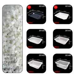 Disposable PP Heat Sealing Food Tray Map Vacuum Forming Plastic Meat Tray