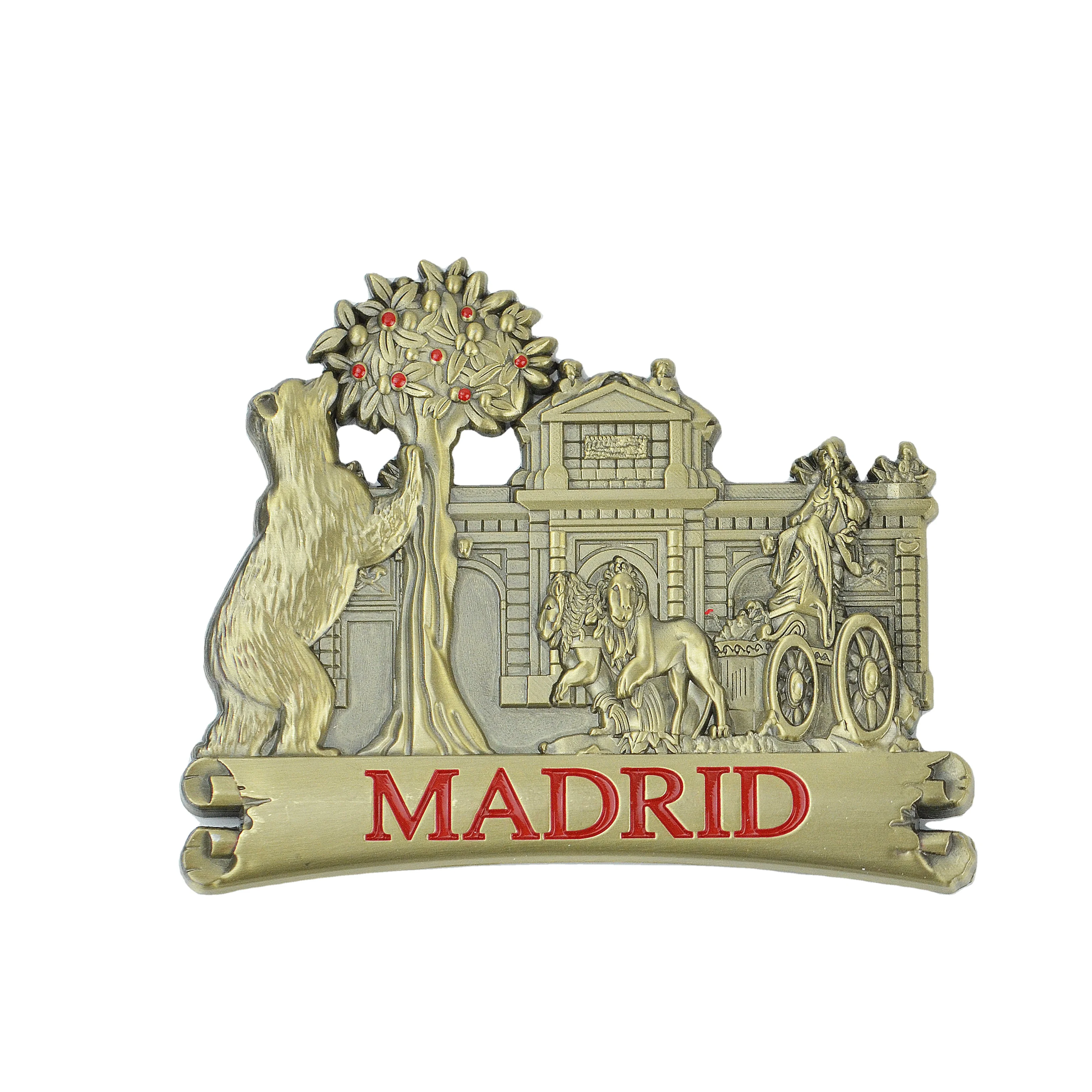 Manufacture Stainless Steel Magnet Poland Roma Germany Souvenirs Switzerland Fridge Magnet Custom Zinc Alloy Metal Fridge Magnet