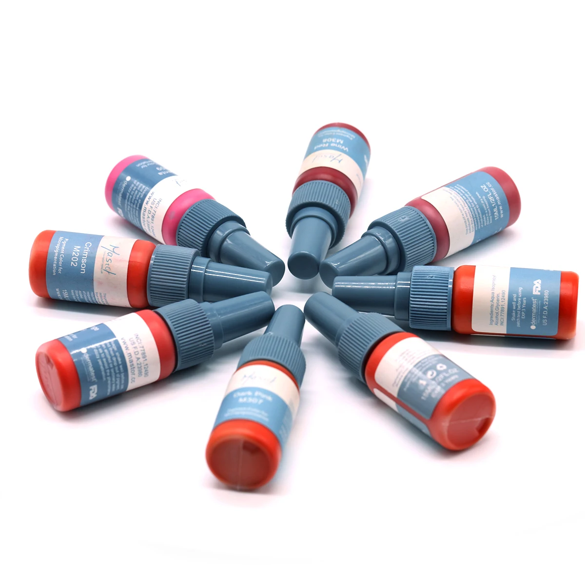 Mastor 15ml Permanent Makeup Ink and 61 Colors Tattoo Microblading Supplies Pigment