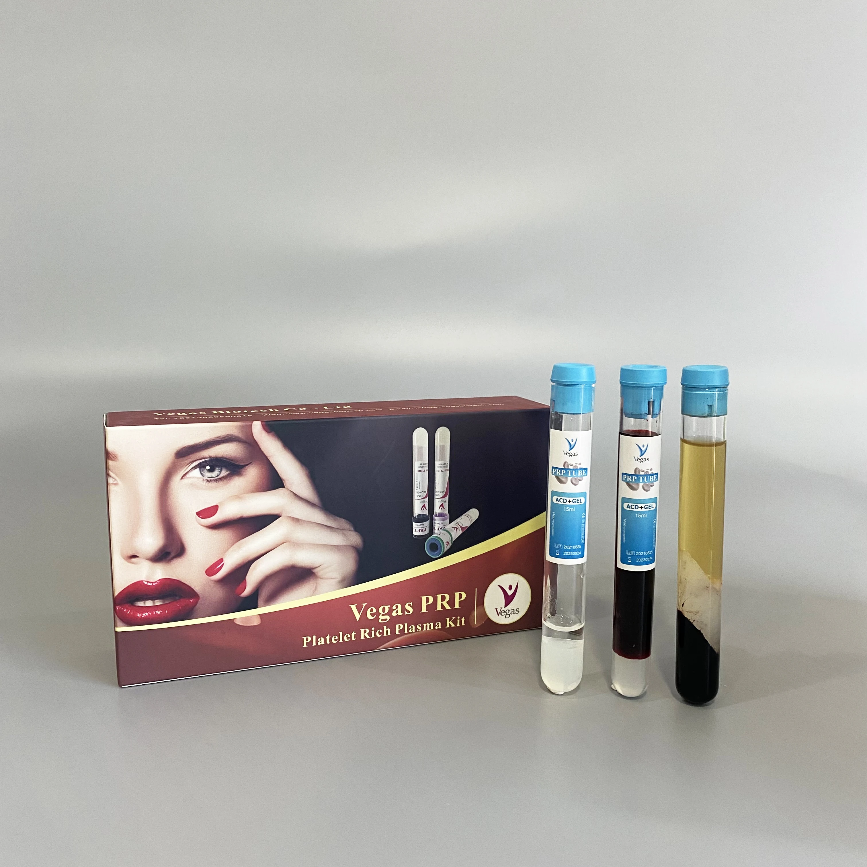 Platelet rich plasma Blood Collection tube  PRP Kit with ACD Gel and Anticoagulant prp kit for facial