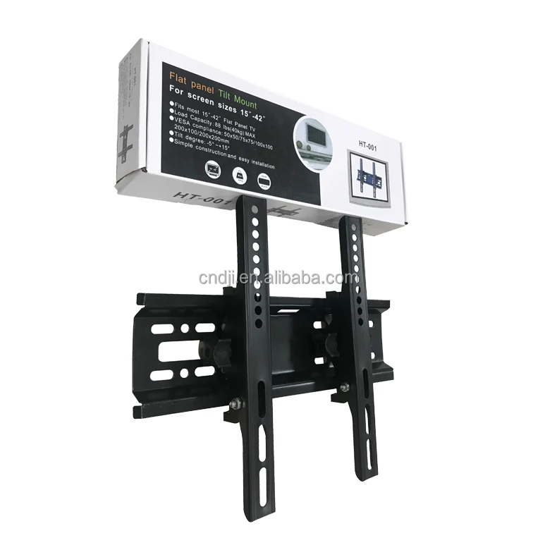 Wholesale tilt  lcd plasma vertically adjustable tv wall mount bracket for 15-42 inch