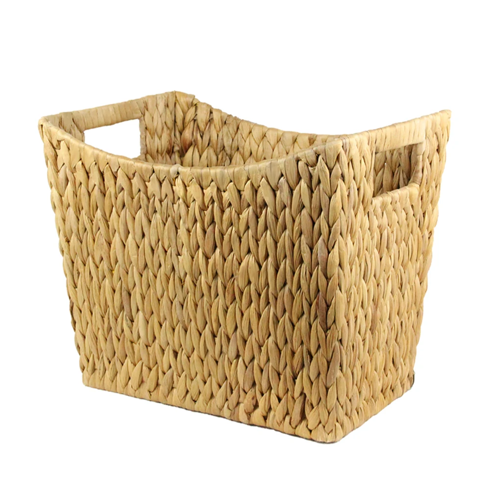 Factory wholesale High Quality  Water Hyacinth Home Decor Storage Basket