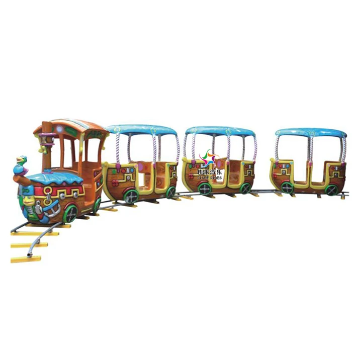 Kids amusement pirate ship train customized track train for indoor playground