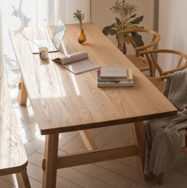 Hot Selling Factory Price Popular Customize Size Office Rustic Kitchen Furniture Wood Restaurant Dining Table