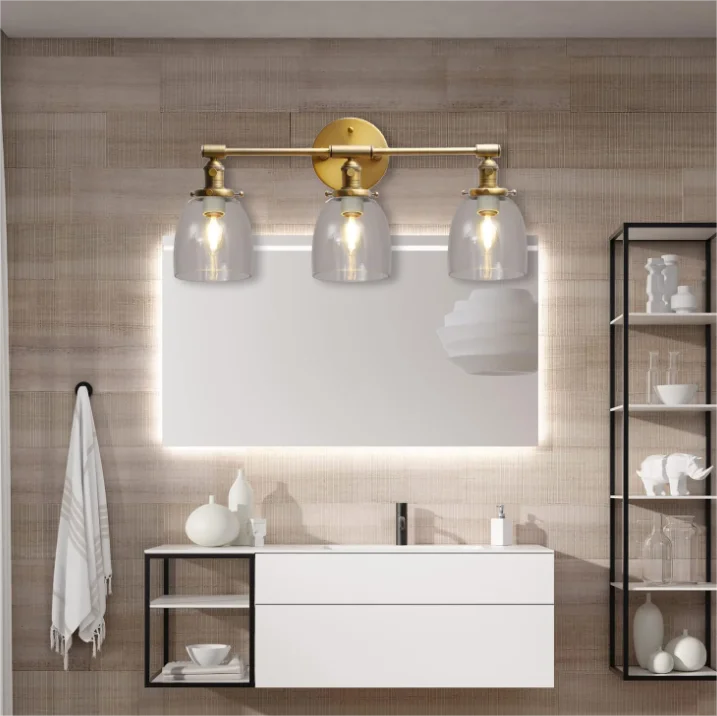 Clear Glass Lamp Shade Replacement Glass Cover for Ceiling Fan Pendant Light