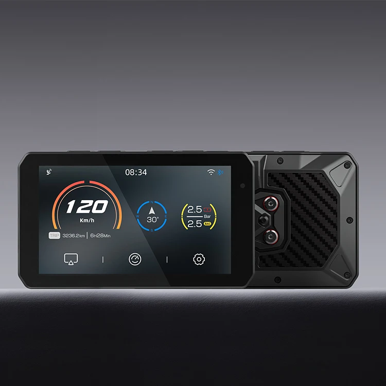 CHIGEE AIO-5 Play 5G DDR3 5-дюймовый мотор BMW Wifi мотоцикл Черный Ящик видеорегистратор с двойным объективом