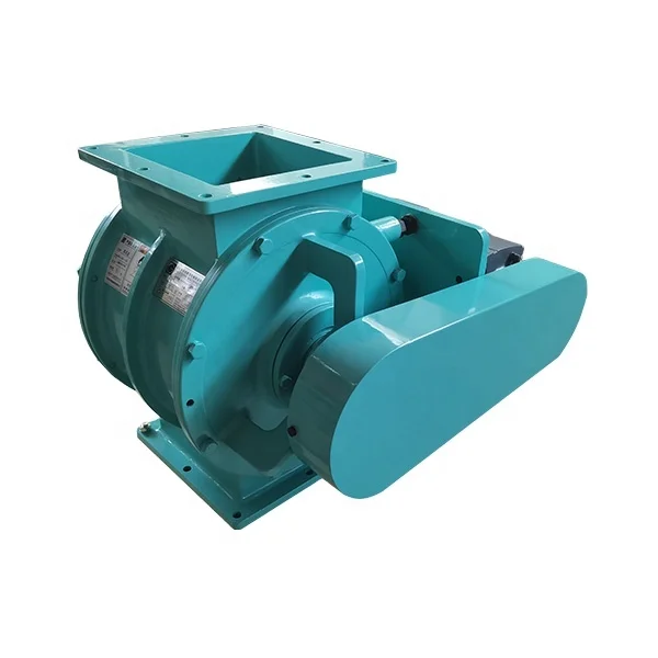 Ash discharging powder discharge rotary airlock valve for sawdust star unloader for dust collector