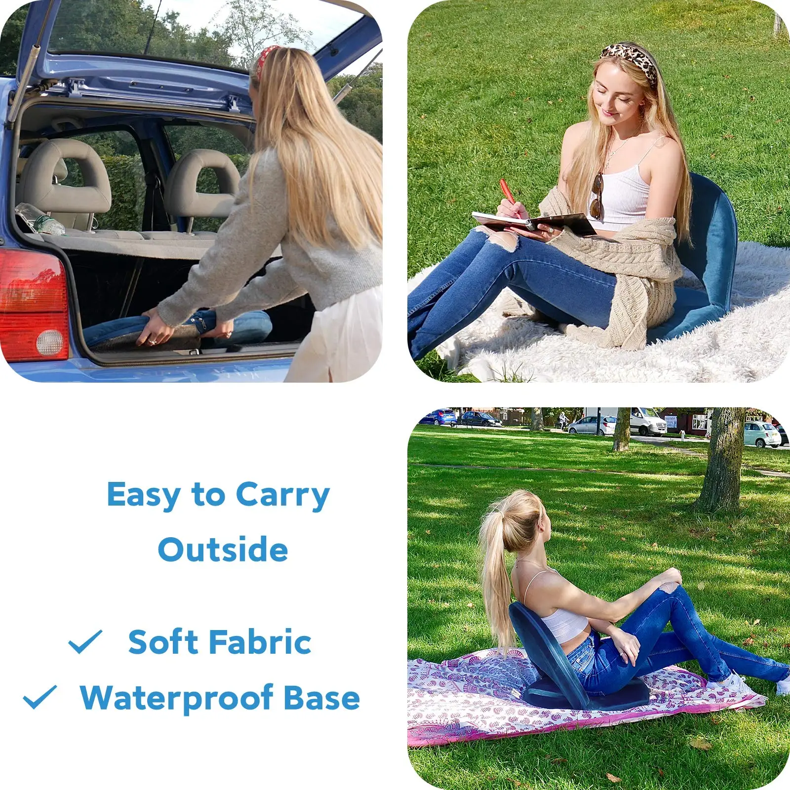 Wholesale Custom Adjustable Portable Outdoor Folding Stadium Team Camping Ground Floor Bleacher Chair Seats With Back Support