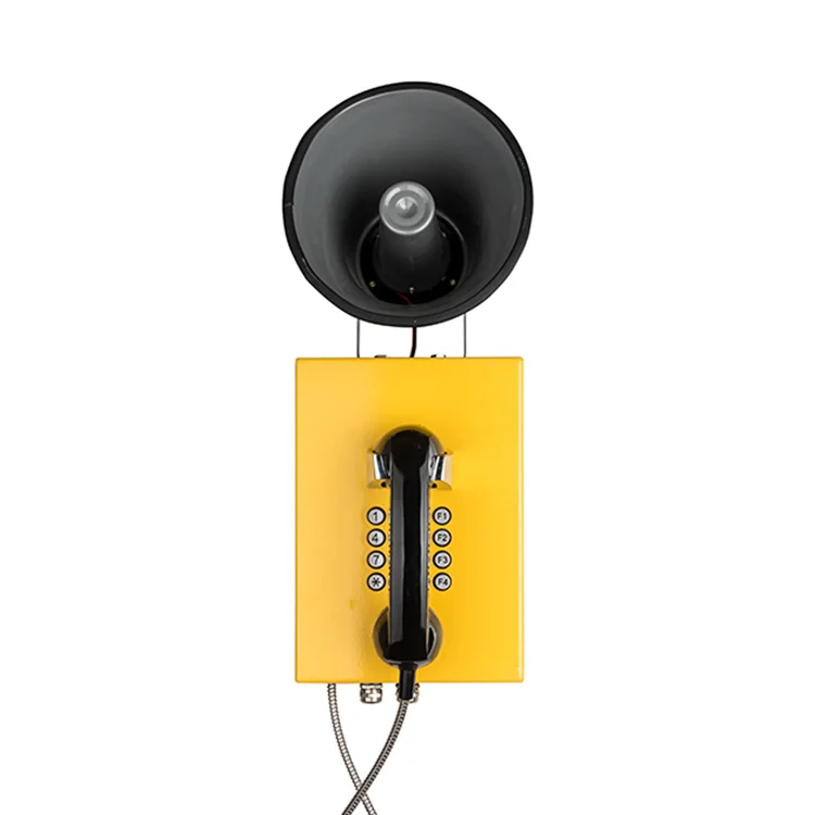 Industrial Telephone PBX System Set Marine Emergency Telephone Waterproof Telephone Wall Mount Onshore Phone with Speaker