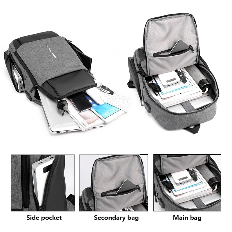 Custom logo 2022 mochila men business waterproof backbag black anti theft usb smart travel bagpack laptop back bag pack backpack