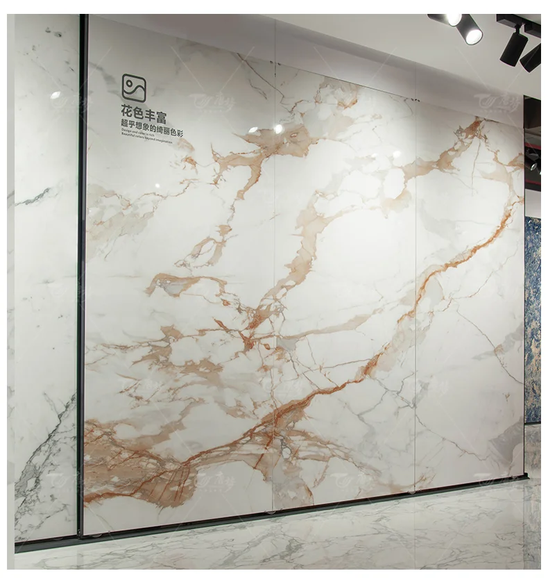 Gold Quartz Marble Calacatta Marble Slab big size tile