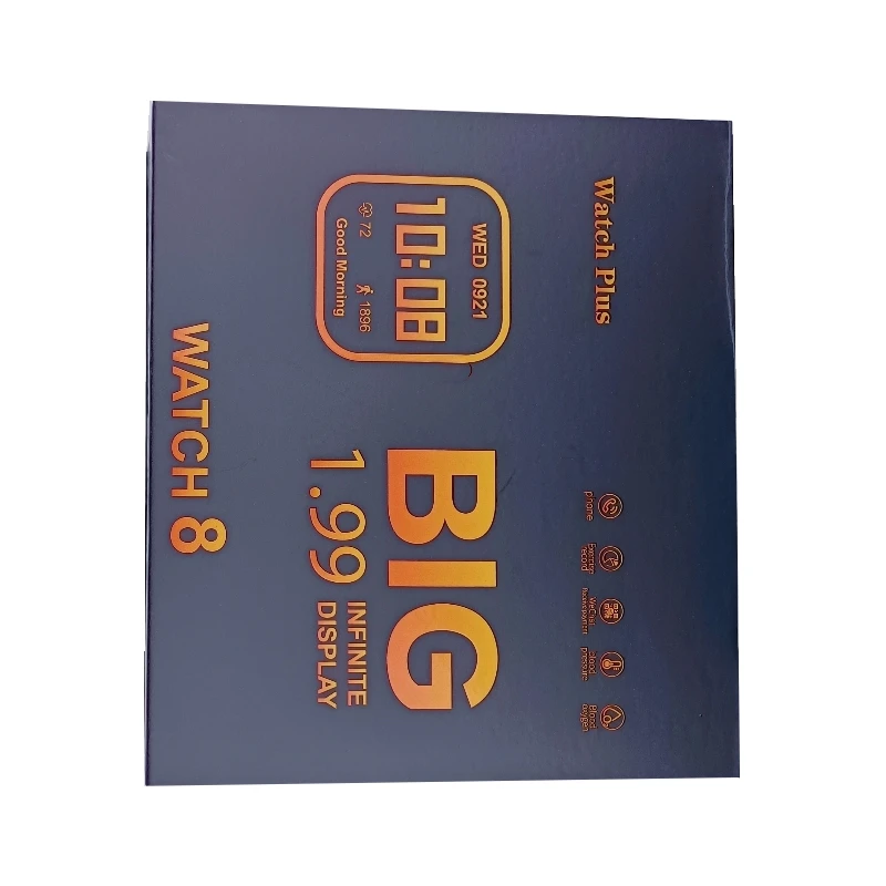 Smartwatch watch8 Series 8 1.99 Big inch display Reloj Inteligente watch 8 plus Smart Watch with Headphones Headsets Earbuds