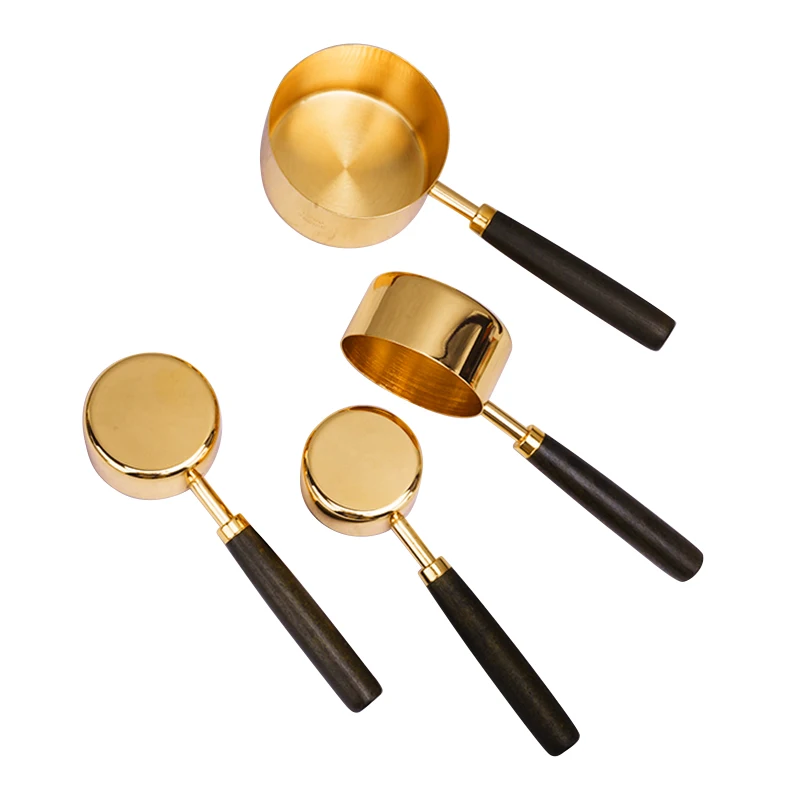 Wholesale Kitchen Cooking Baking  Custom 8 piece Stainless Steel Measuring Cups And Spoon Set