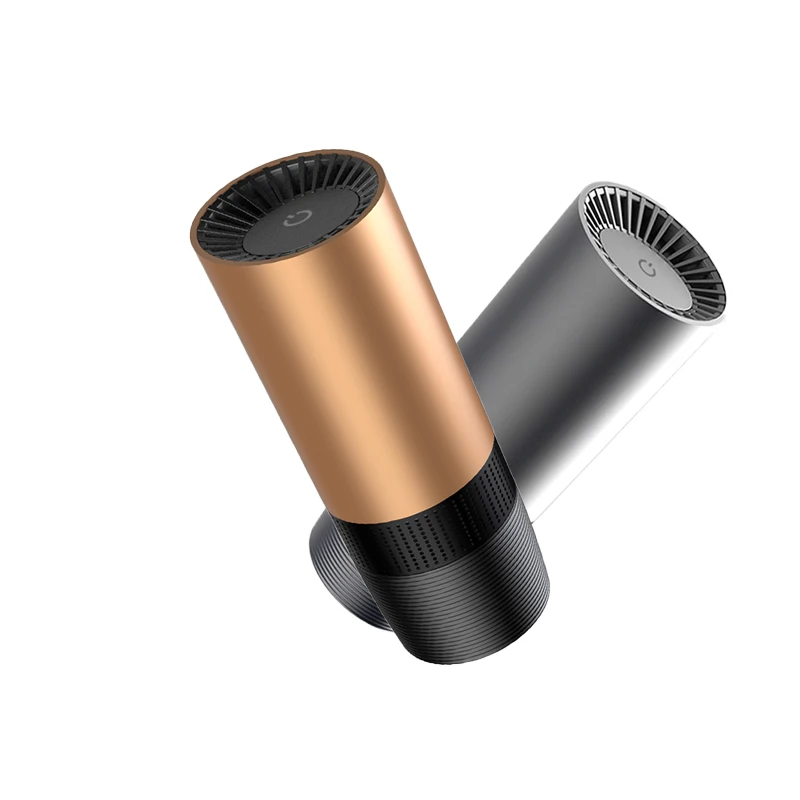 Портативный мини-очиститель воздуха, настоящий HEPA-фильтр, очиститель воздуха, индикатор качества воздуха, Анионный автомобильный очиститель воздуха