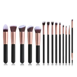 Professional Makeup Brushes Set 14pcs Wood Handle Cosmetics Make up Tools Powder Contour Foundation Eyeshadow Brush