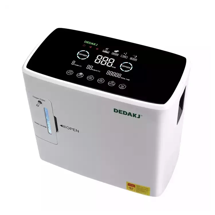 HD LCD touch Screen Humidified Water Tank Remote Control 1-8L Portable Mini Oxygene Concentrator For Home Use