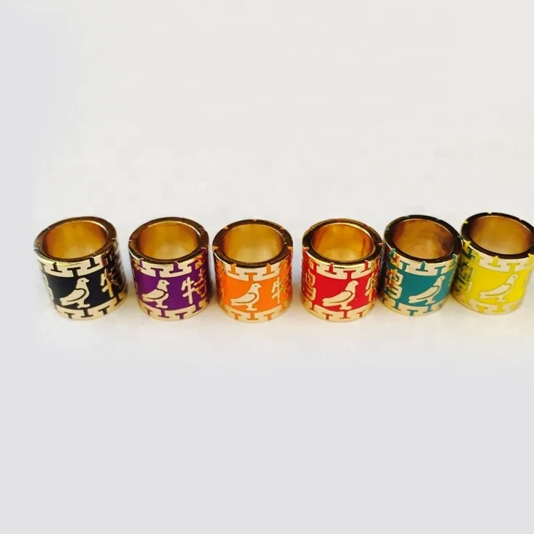 2022 Canary Finch Personal Customized Bird Foot Band Machine Making Leg Rings 8mm Golden Racing Pigeon Foot Ring