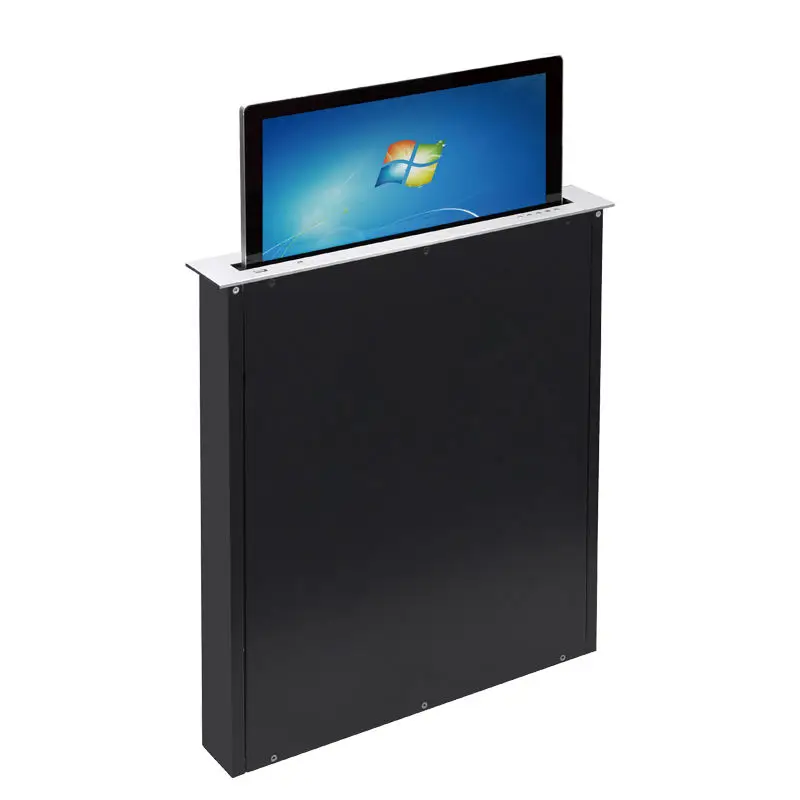 Monitor desktop elevator intelligent hidden electric lifting mechanism with front camera suitable for office use