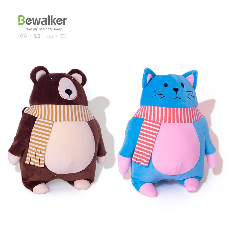 Bewalker 2 in 1  u shape pillow change plush toy Deformable Plush  Travel Pillow Animals Pillow Cartoon Headrest