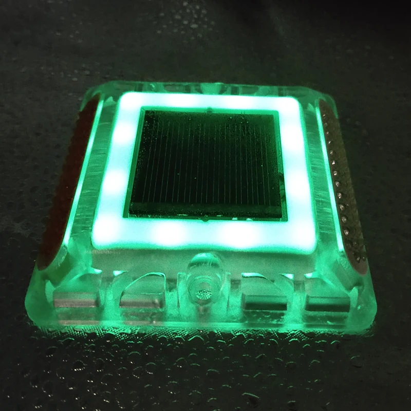New Styles Self-Fluorescent Double Side Traffic Road Solar Stud With LED Lights