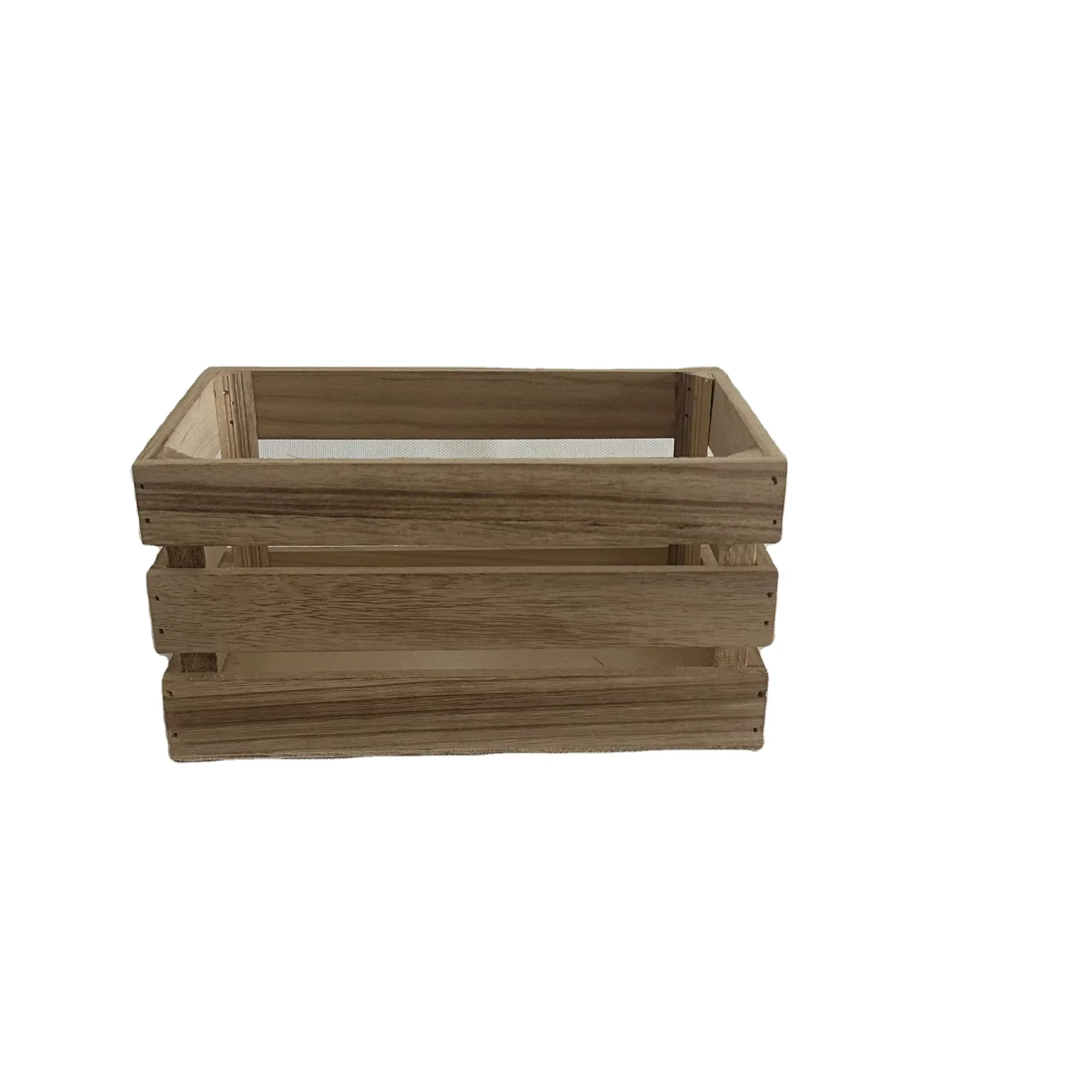 Custom rustic wood nesting storage box wooden box packaging wooden crafts crate boxes