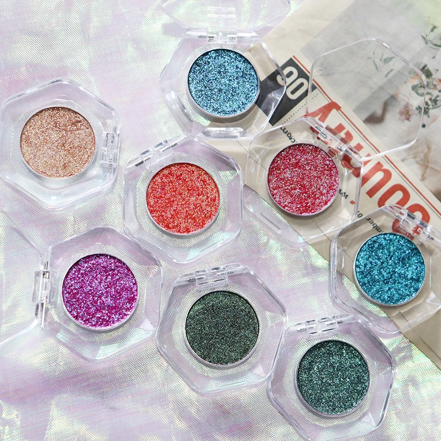 Custom Duo Chrome Individual Chameleon Eyeshadow Powder Wet Finish Private Label Cosmetics Light Fair Dark Skin Vegan Makeup All