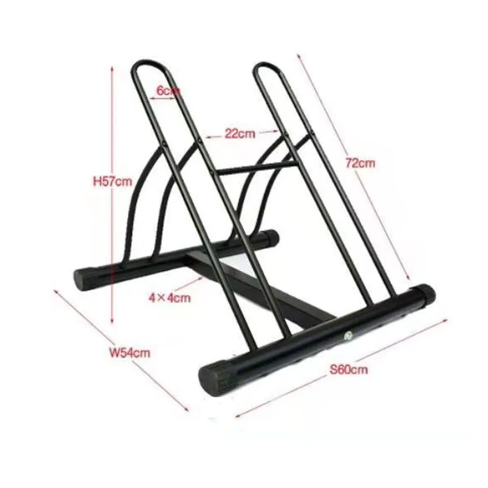 Bike Stand Cycling Rack Floor Storage Organizer for 2 Bikes