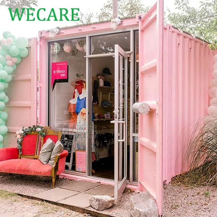 WECARE Outdoor Mobile Container House Portable Prefab Bakery Coffee Shop Kiosk Designs